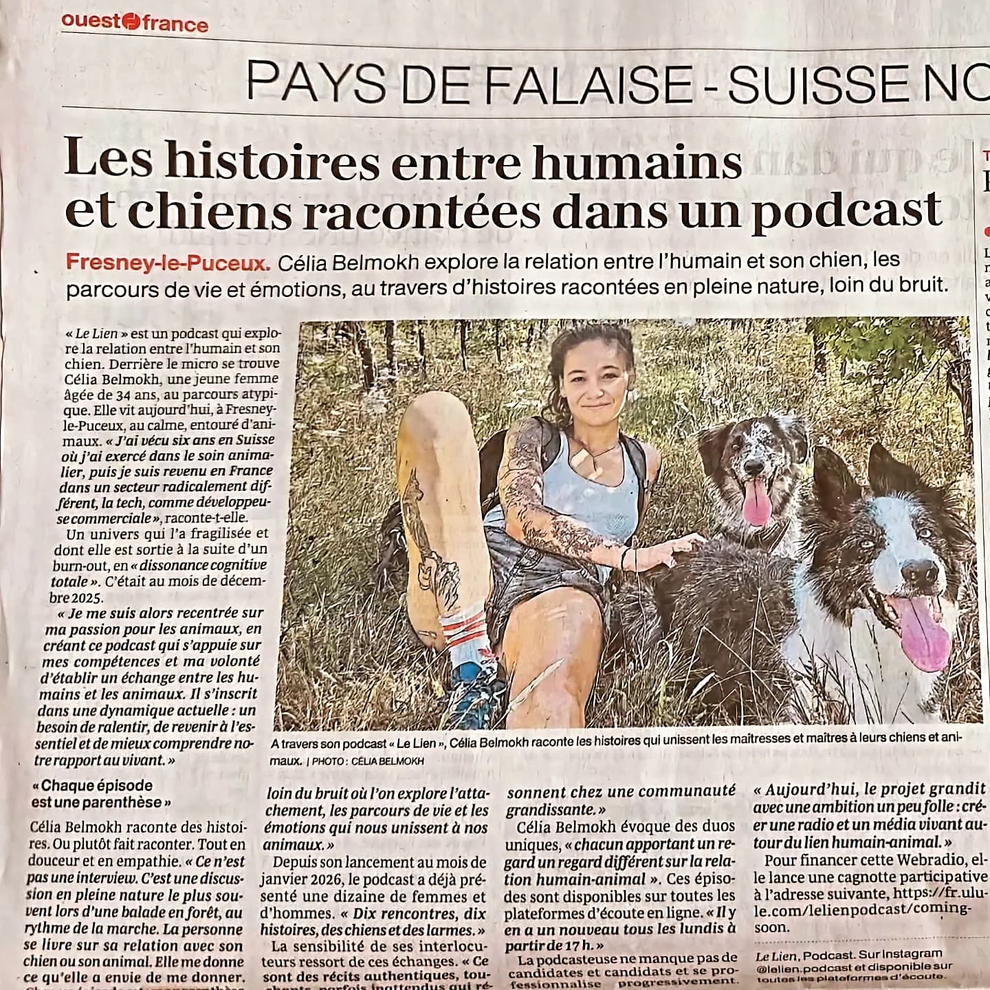 Article Ouest-France sur Le Lien